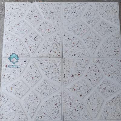 موزاییک حیاطی لوزی سفید موزاییک حیاطی لوزی سفید