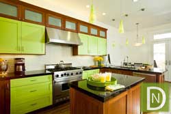 رنگ سبز در دکوراسیون آشپزخانه