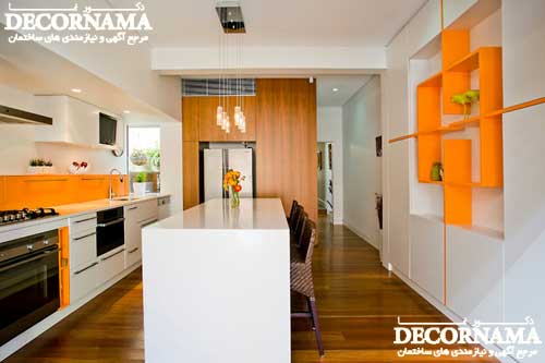 رنگ نارنجی در دکوراسیون آشپزخانه